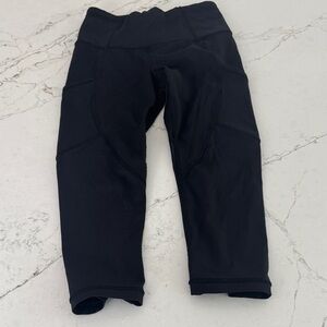 Black Cropped Lululemon Leggings